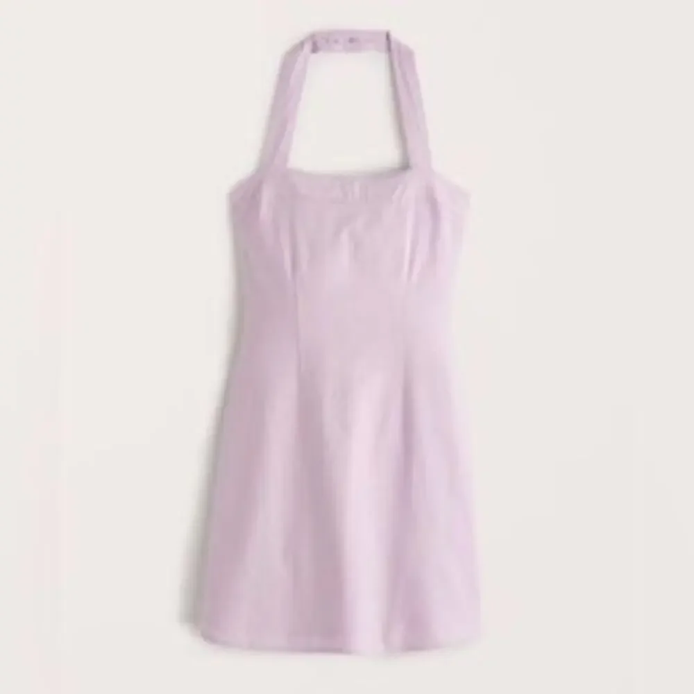 Abercrombie & Fitch Women’s XS Linen Blend Mini Dress Halter Beachy Coquette - Picture 1 of 11